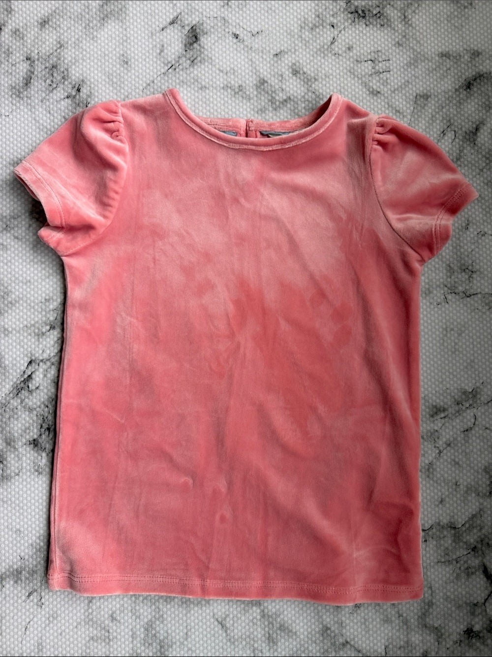 Boden Pink Velvet Short-Sleeve Tee